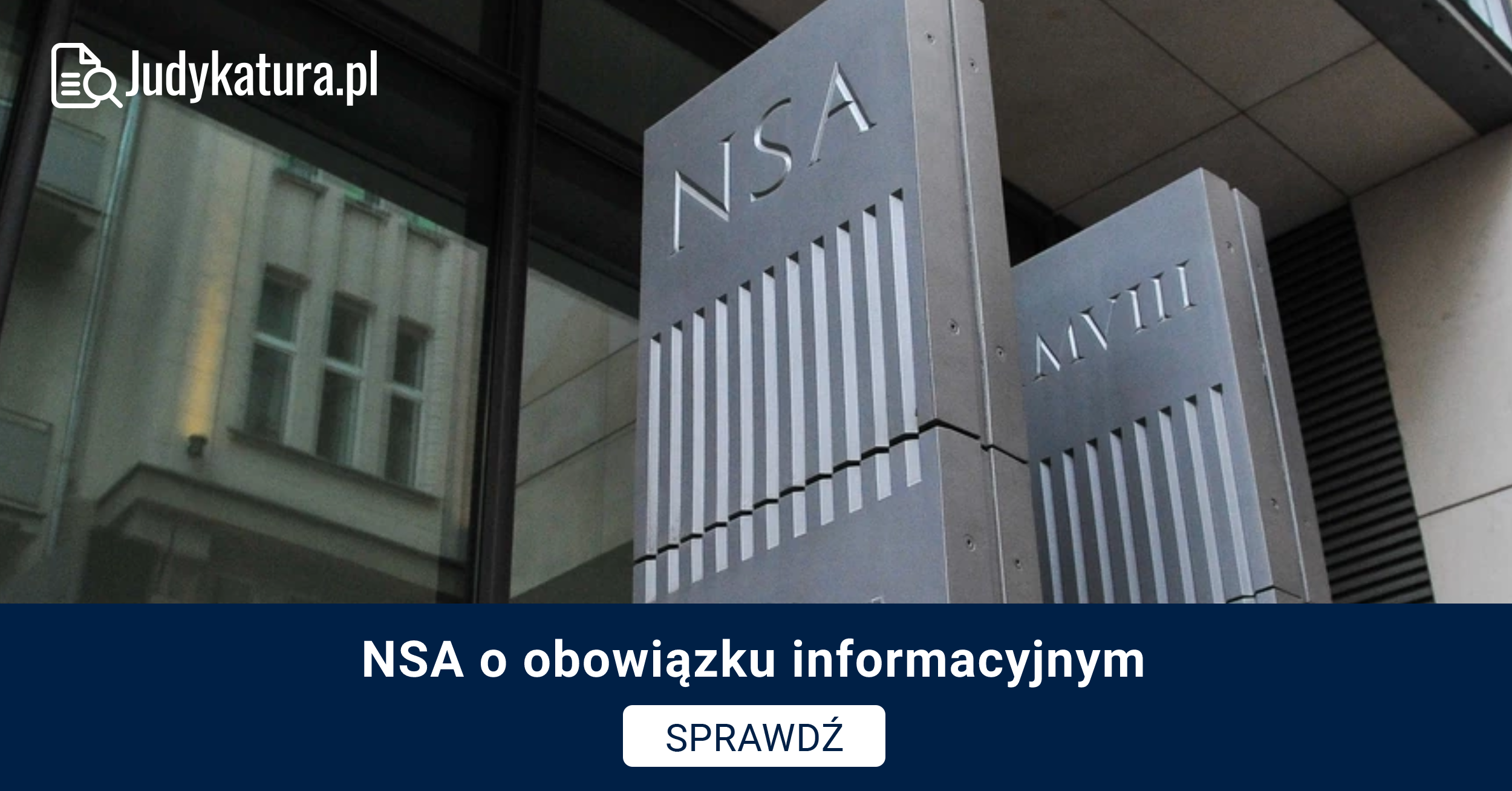 NSA o obowiązku informacyjnym