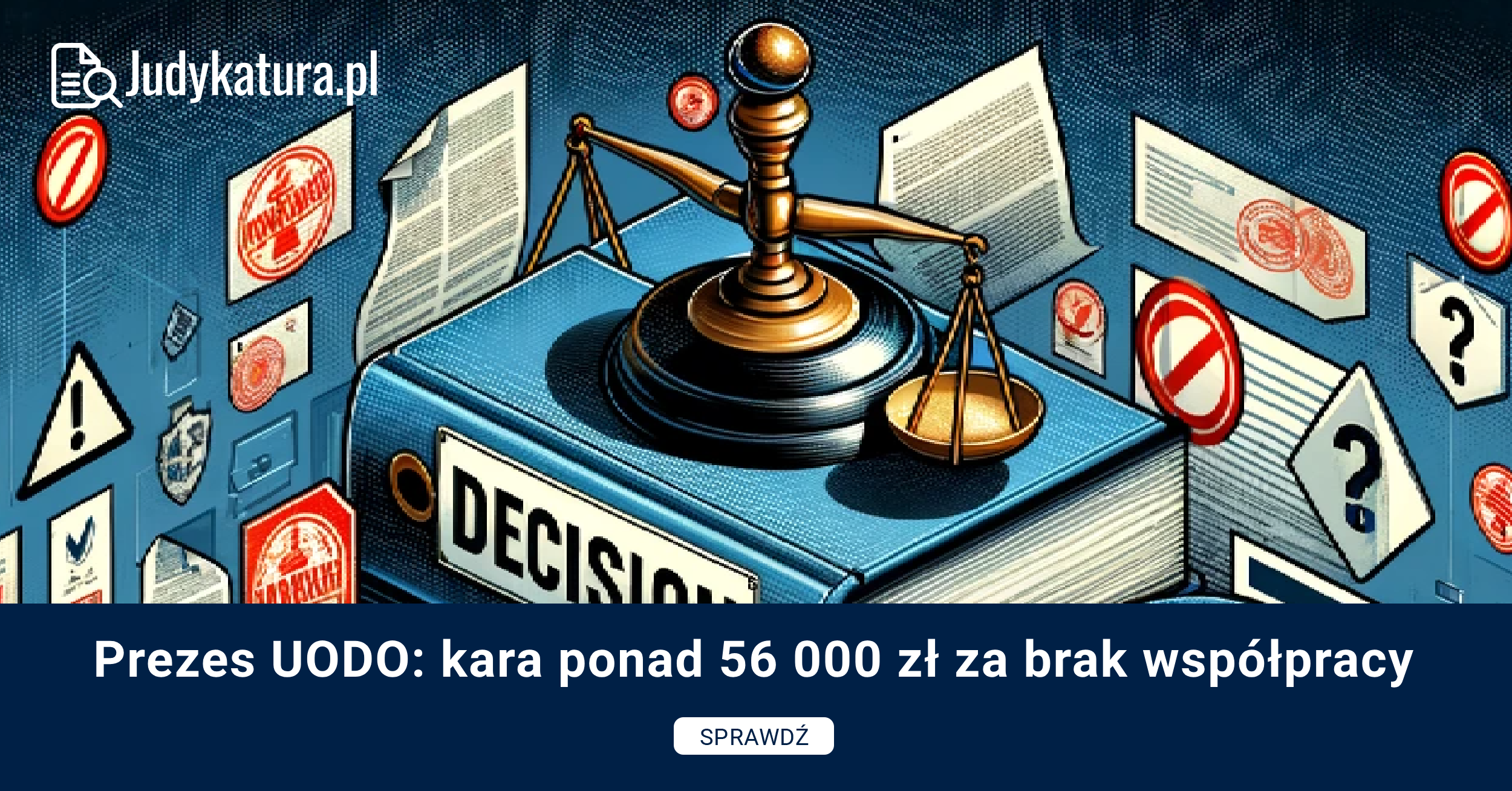 Prezes UODO: kara ponad 56 000 zł za brak współpracy