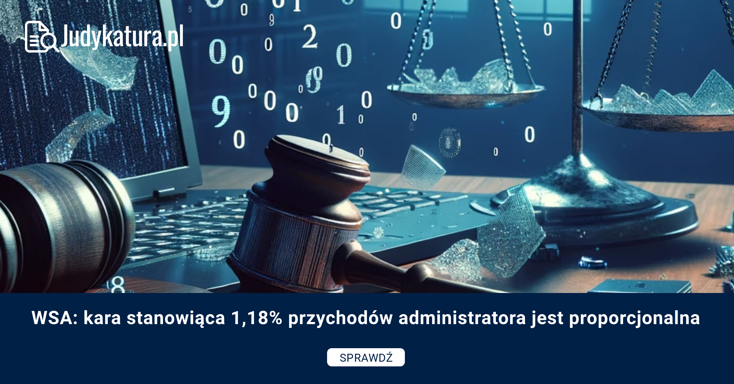 WSA: kara stanowiąca 1,18% przychodów administratora jest proporcjonalna