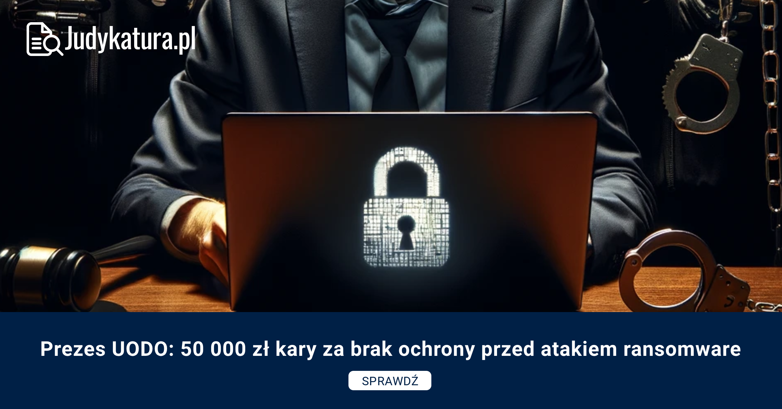 Prezes UODO: 50 000 zł kary za brak ochrony przed atakiem ransomware