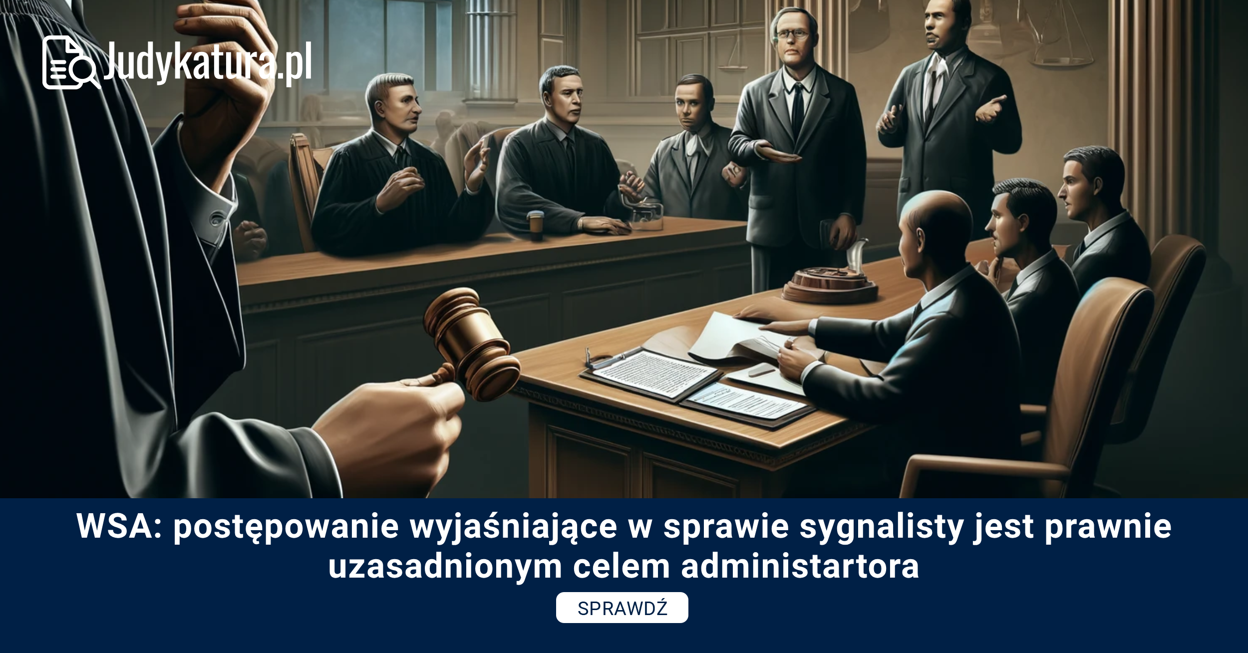 WSA: postępowanie wyjaśniające w sprawie sygnalisty jest prawnie uzasadnionym celem administartora