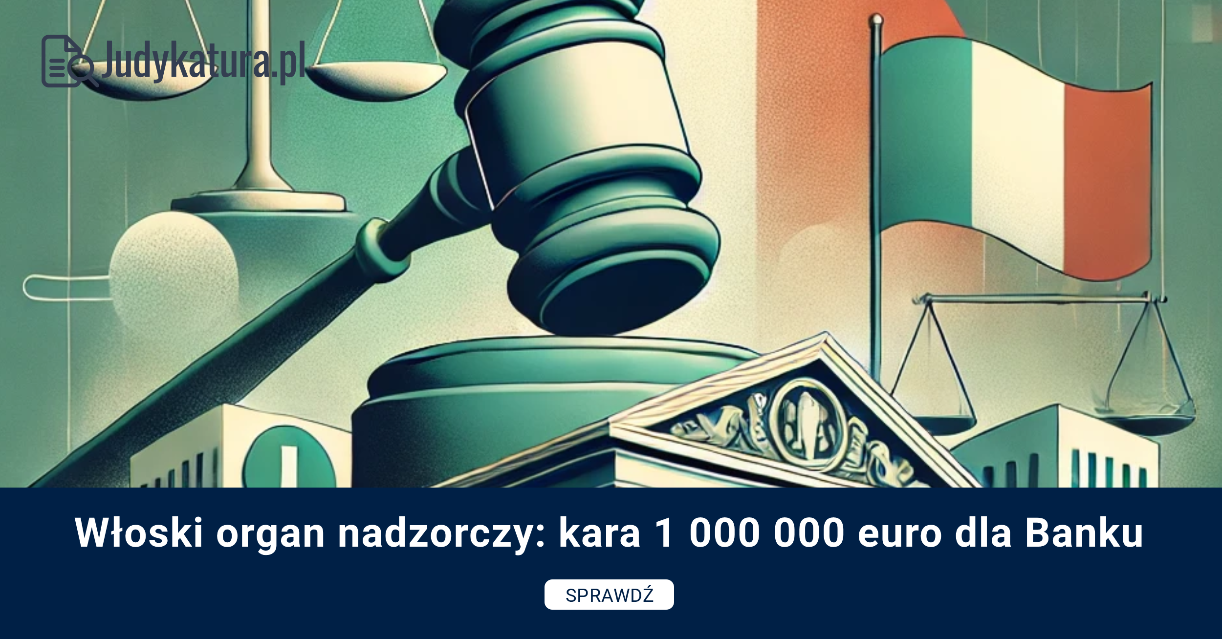 Włoski organ nadzorczy: kara 1 000 000 euro dla Banku