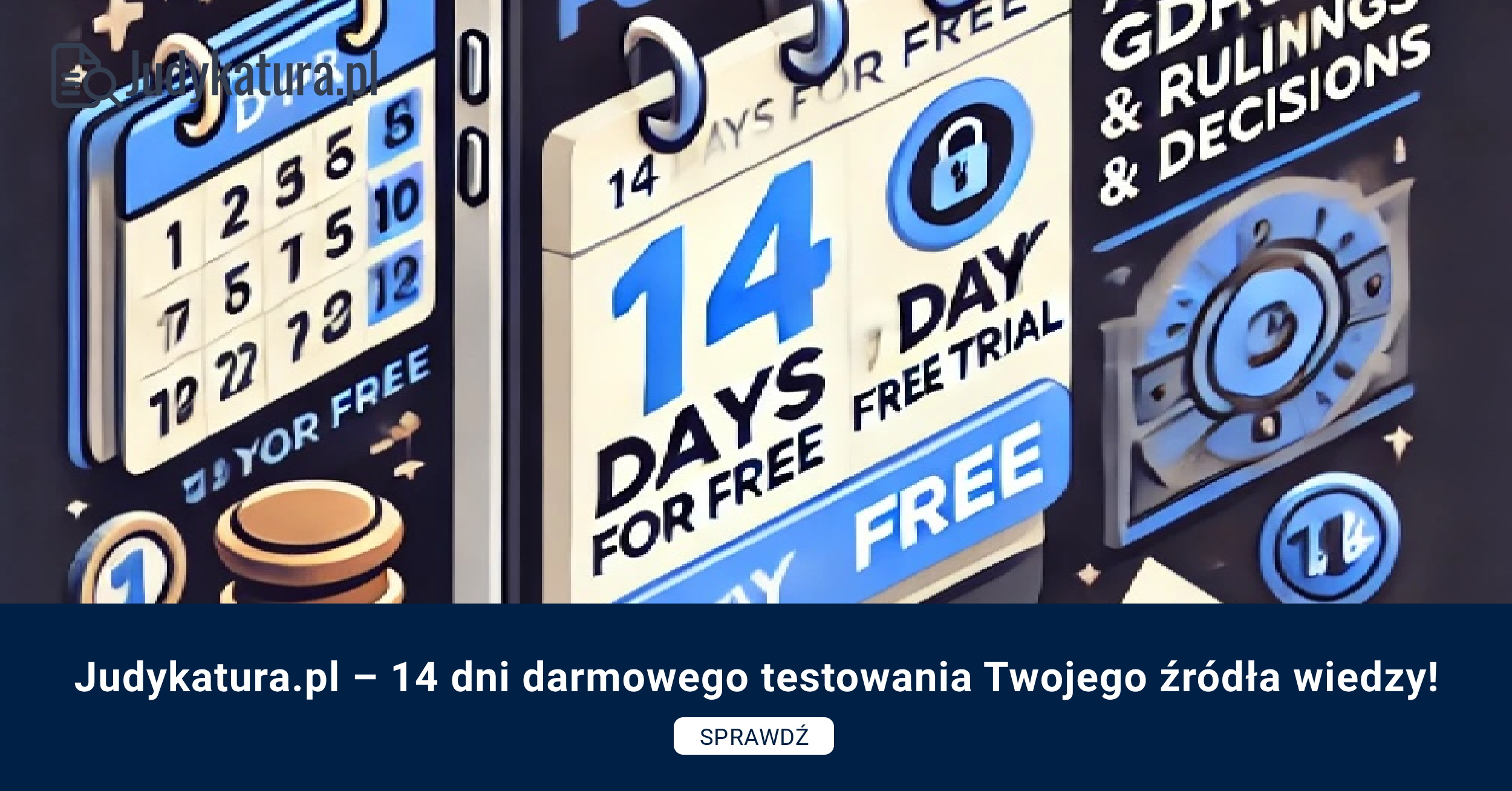 14 dni testowania Judykatura.pl