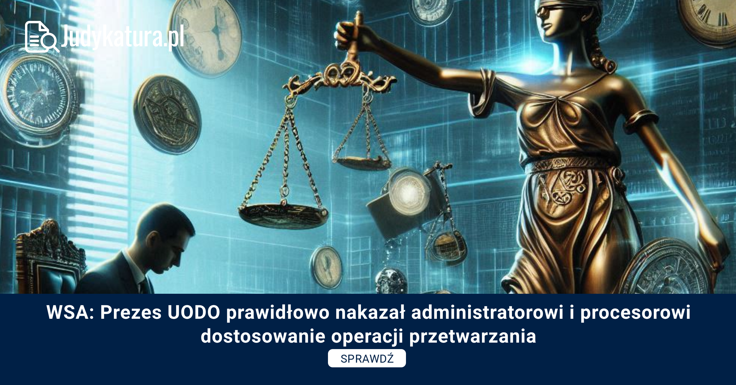 WSA: Prezes UODO prawidłowo nakazał administratorowi i procesorowi dostosowanie operacji przetwarzania