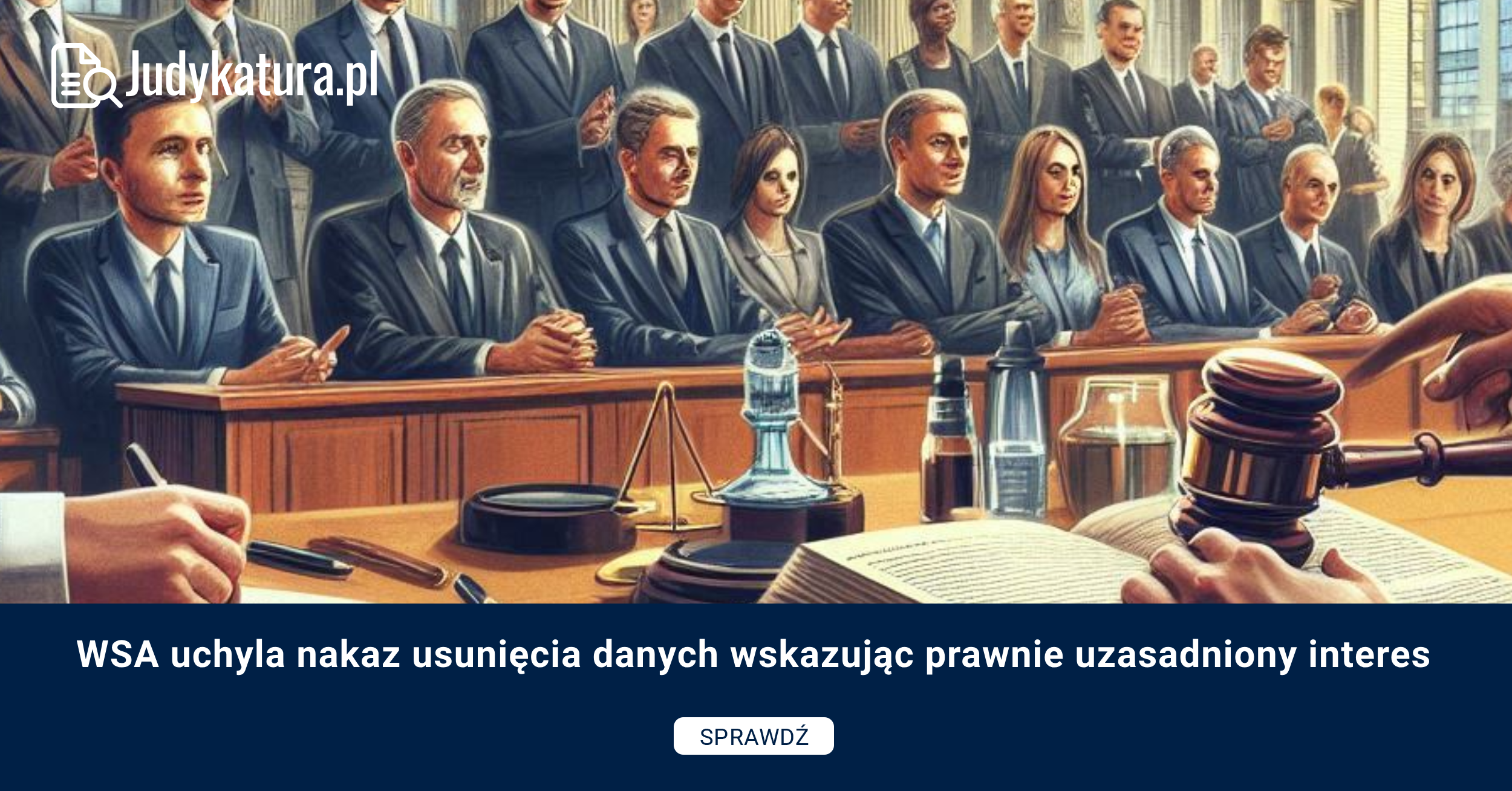 WSA uchyla nakaz usunięcia danych wskazując prawnie uzasadniony interes