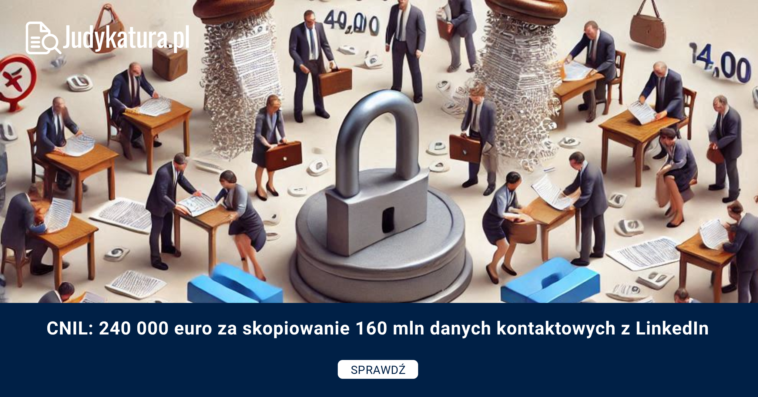 CNIL: 240 000 euro za skopiowanie 160 mln danych kontaktowych z LinkedIn