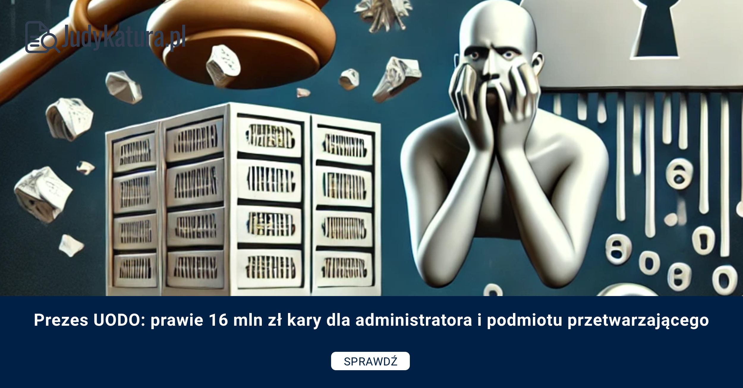 Prezes UODO: prawie 16 mln zł kary dla administratora i podmiotu przetwarzającego