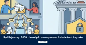 Sąd Rejonowy: 2000 zł nawiązki za rozpowszechnienie treści wyroku