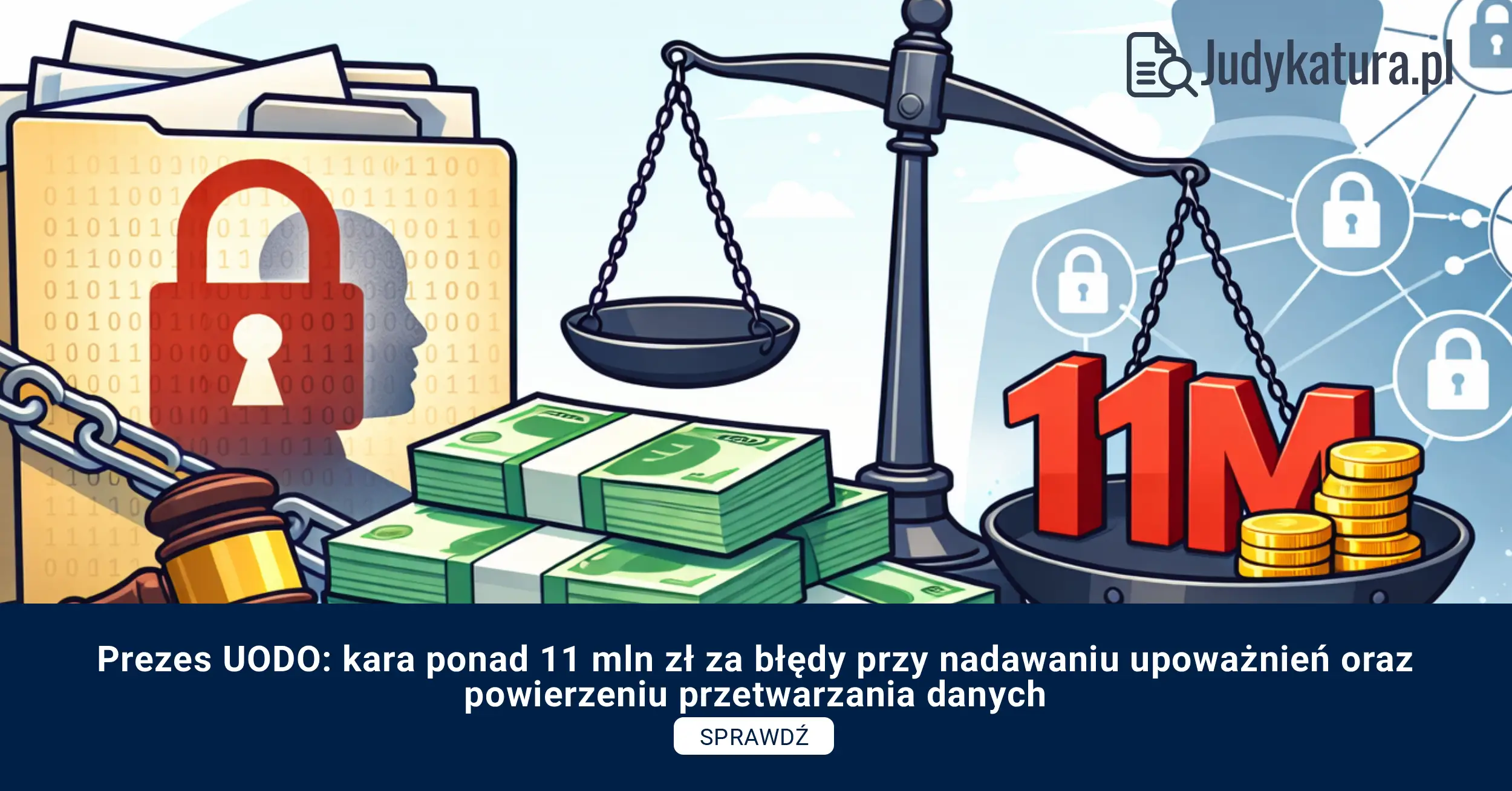 Prezes UODO: kara ponad 11 mln zł za&nbsp;błędy przy nadawaniu upoważnień oraz&nbsp;powierzeniu przetwarzania danych