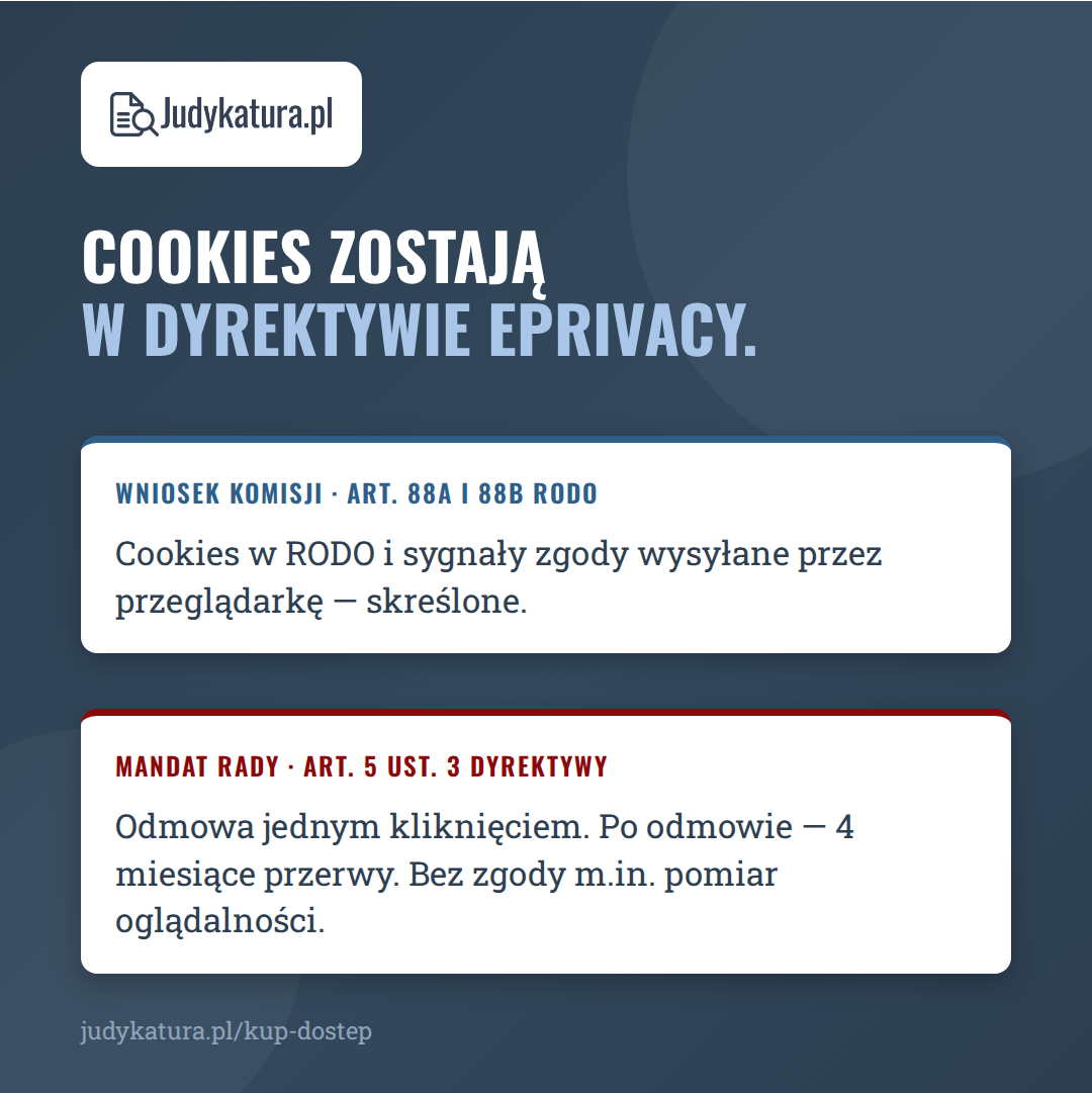 Cookies zostają w dyrektywie ePrivacy: odmowa jednym kliknięciem, cztery miesiące przerwy